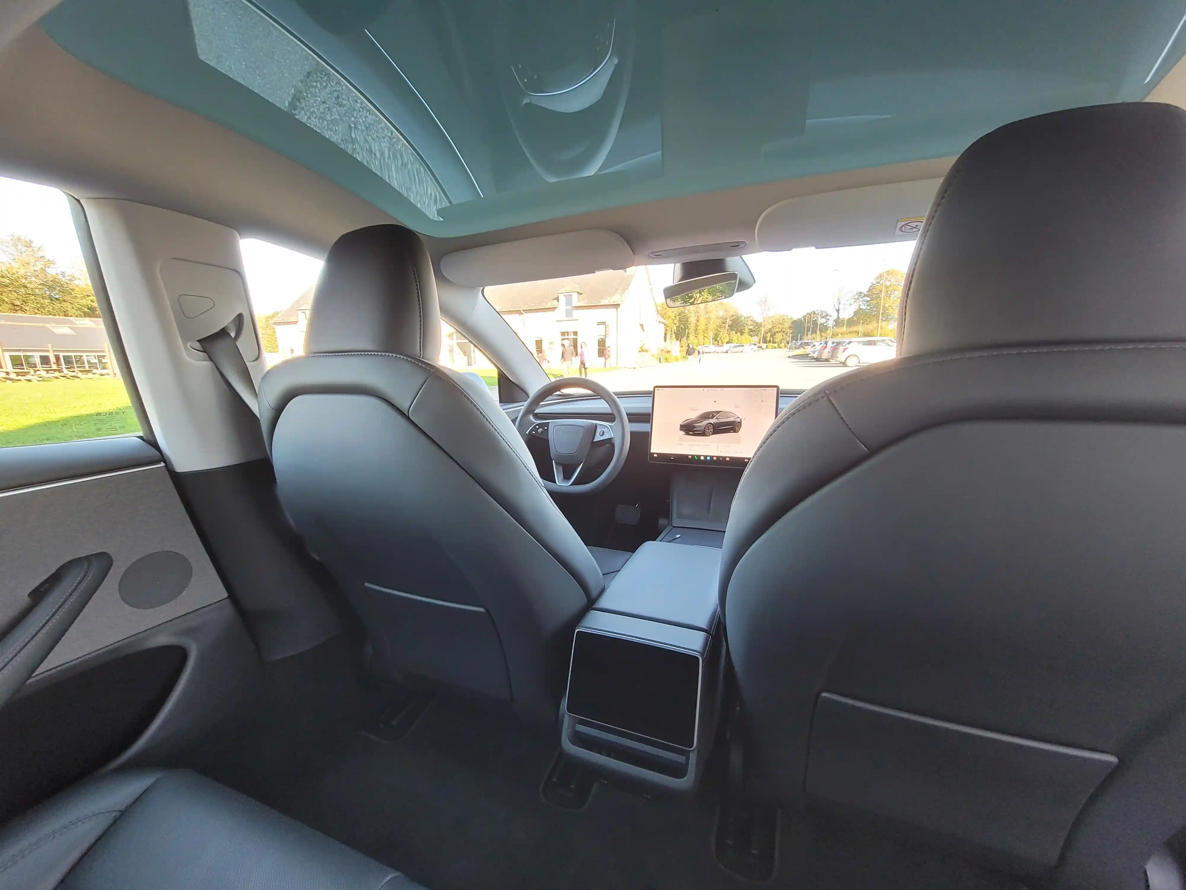 Tesla inside front